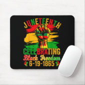 Juneteenth feiert schwarze Freiheit 1865 Männer Mousepad (Mit Mouse)