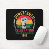 Juneteenth feiert schwarze Freiheit 1865 Mousepad (Mit Mouse)