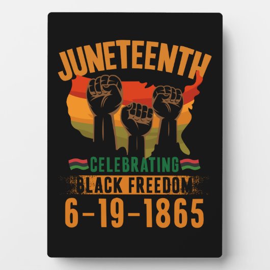Juneteenth feiert schwarze Freiheit 186 Afrika Fotoplatte (Vorderseite)