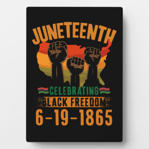 Juneteenth feiert schwarze Freiheit 186 Afrikanisc Fotoplatte