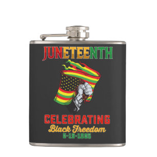 Juneteenth feiert schwarze Freiheit 6 19 1865 Flachmann