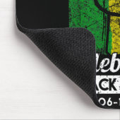 Juneteenth feiert schwarze Freiheit Afrikanisch Mousepad (Ecke)