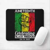 Juneteenth feiert schwarze Freiheit Afrikanisch Mousepad (Mit Mouse)