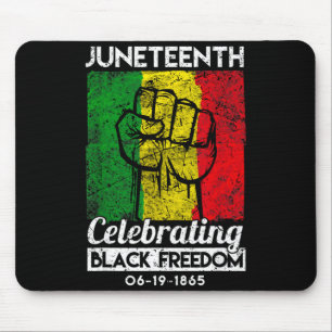 Juneteenth feiert schwarze Freiheit Afrikanisch Mousepad