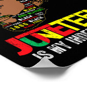 Juneteenth feiert schwarze Freiheit in Afrika Poster (Ecke)