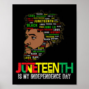 Juneteenth feiert schwarze Freiheit in Afrika Poster