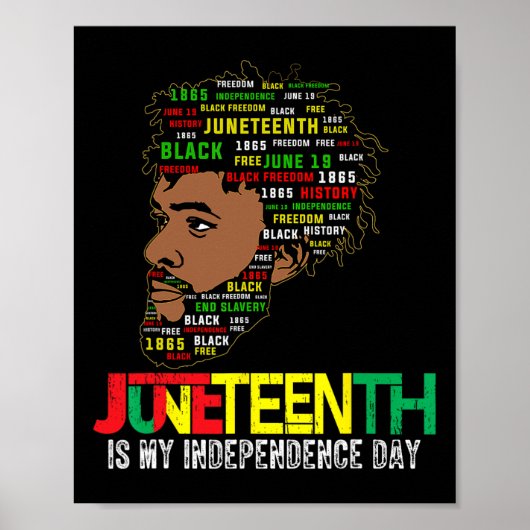 Juneteenth feiert schwarze Freiheit in Afrika Poster (Vorne)