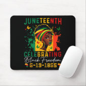 Juneteenth feiert schwarze Freiheit Juneteenth 18 Mousepad (Mit Mouse)