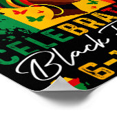 Juneteenth feiert schwarze Freiheit Juneteenth Poster (Ecke)