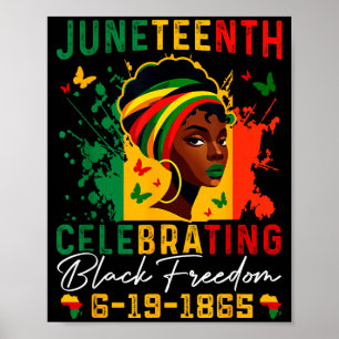 Juneteenth feiert schwarze Freiheit Juneteenth Poster