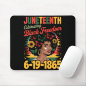 Juneteenth feiert schwarze Freiheit schwarze Gesch Mousepad (Mit Mouse)