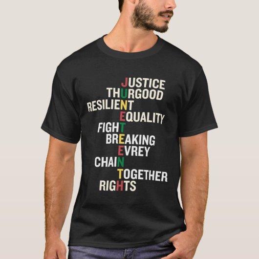 Juneteenth Freedom Justice Equality Juneteenth T-Shirt (Vorderseite)