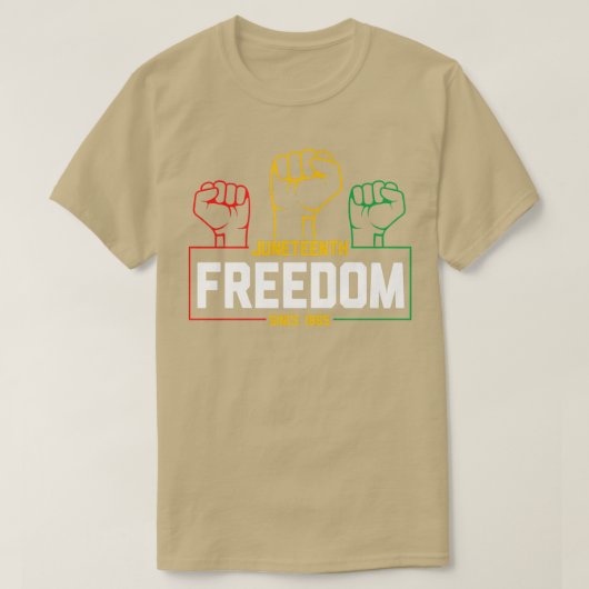Juneteenth freedom since 1865 T-Shirt (Design vorne)
