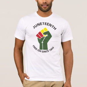 Juneteenth Freeish seit 1865 Blk Text T - Shirt