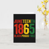 Juneteenth Freeish seit 1865 Schwarze Geschichte F Karte (Gelbe Blume)