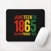 Juneteenth Freeish seit 1865 Schwarze Geschichte F Mousepad (Mit Mouse)