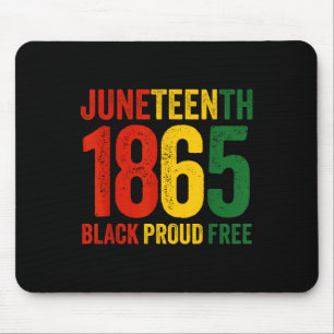 Juneteenth Freeish seit 1865 Schwarze Geschichte F Mousepad