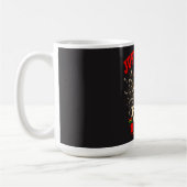 Juneteenth Frei Seit 1865 Erhobene Faust Kaffeetasse (Links)