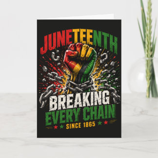 Juneteenth Freiheit bricht jede Kette seit 1865 Karte