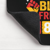 Juneteenth Freiheitstag 1865 schwarzer Stolz feier Mousepad (Ecke)