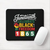 Juneteenth Freiheitstag 1865 schwarzer Stolz feier Mousepad (Mit Mouse)