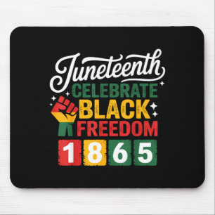 Juneteenth Freiheitstag 1865 schwarzer Stolz feier Mousepad