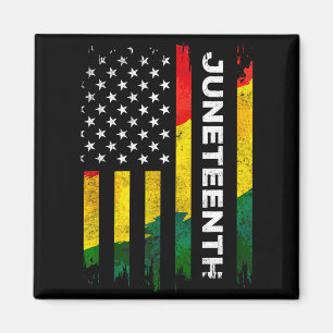 Juneteenth Freiheitstag amerikanische Flagge schwa Magnet