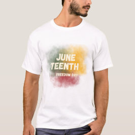 Juneteenth Freiheitstag Farbige Rauchgrafik T-Shir T-Shirt