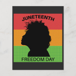 Juneteenth Freiheitstag, Flaggenmuster Flyer