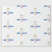Juneteenth-Geschenkpapier Geschenkpapier (Flach)
