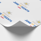 Juneteenth-Geschenkpapier Geschenkpapier (Ecke)