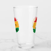 Juneteenth Glass - Afro Woman Glas (Links)