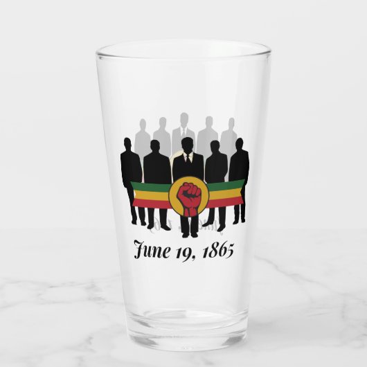 Juneteenth Glass Glas (Rückseite)