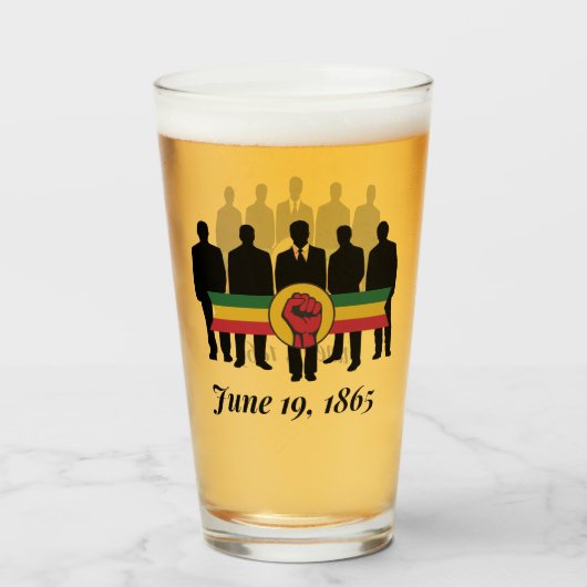 Juneteenth Glass Glas (Vorne (Gefüllt))