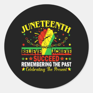 Juneteenth Glauben Erfolgreich In Erinnerung an di Runder Aufkleber