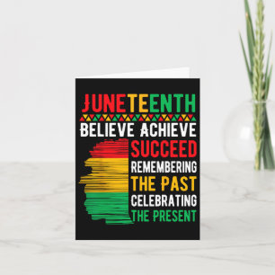 Juneteenth Glauben Erreichen Erfolgreich Black His Karte