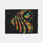 Juneteenth Heart Black History Afro American Afric Fleecedecke (Vorderseite (Horizontal))
