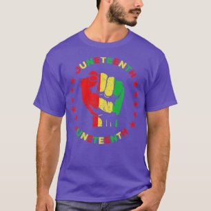 Juneteenth Heart Black History Afro American Afric T-Shirt