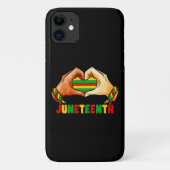 Juneteenth Heart Case-Mate iPhone Hülle (Rückseite)