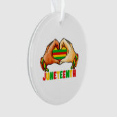 Juneteenth Heart Juneteenth Heart Ornament (Vorderseite)