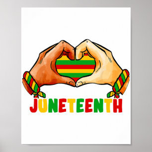 Juneteenth Heart Juneteenth Heart Poster