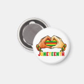 Juneteenth Heart Magnet (Vorderseite/Rückseite)