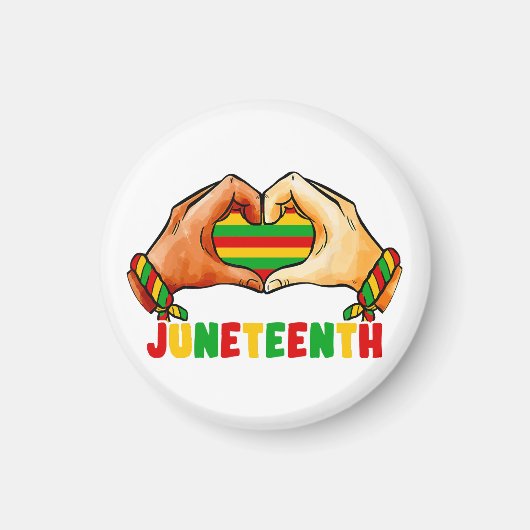 Juneteenth Heart Magnet (Vorne)
