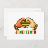 Juneteenth Heart Postkarte (Vorne/Hinten)