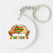 Juneteenth Heart Schlüsselanhänger (Rückseite)