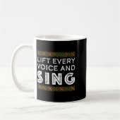 Juneteenth hebt jede Stimme singt schwarze Geschic Kaffeetasse (Links)