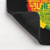 Juneteenth Herz schwarze Geschichte afroamerikanis Mousepad (Ecke)