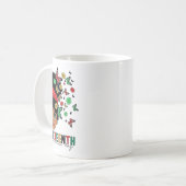 Juneteenth History Freedom Butterfly Melanie Black Kaffeetasse (Vorderseite Links)