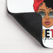 Juneteenth History Freedom Butterfly Melanie Black Mousepad (Ecke)