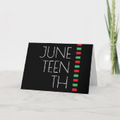 Juneteenth Holiday Karte (Vorderseite)